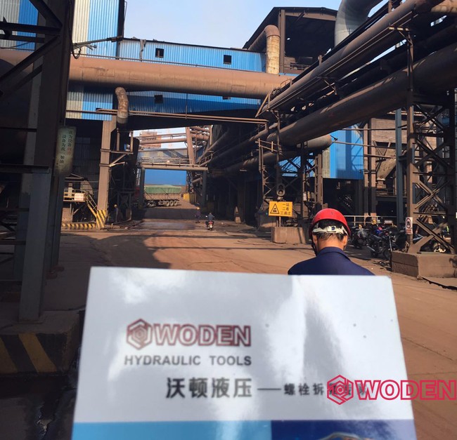 沃頓液壓扳手技術員選型現場
